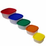 Juego De 5 Tupper Hermeticos Apilables Y De Alta Calidad Color Multicolor - Image 3