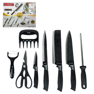 set de Cuchillos Kunsion 8 Piezas Diseño Elegante y Funcional